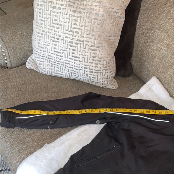 Gently Loved Men's Black Motorcycle Jacket..** Missing Washable Inner Liner** - Picture 15 of 16